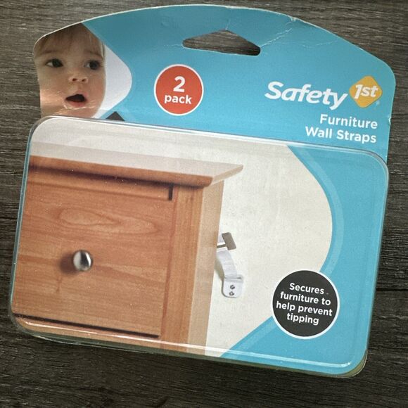 Lot‎ Of 4 Safety 1st 2pk Furniture Wall Straps #11014A Kid safe - Picture 8 of 8